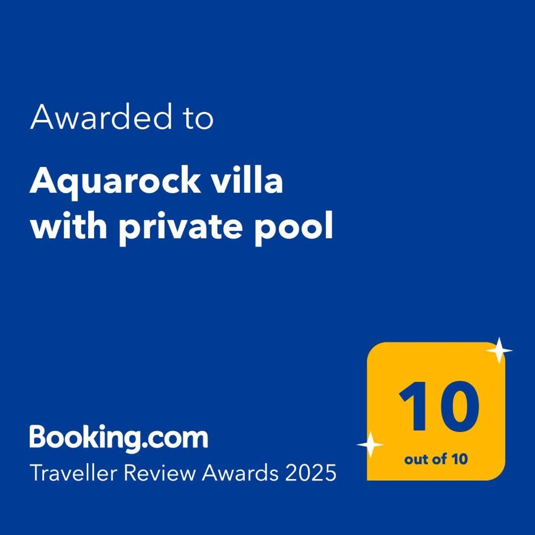 Aquarock Villa With Private Pool Prassás Εξωτερικό φωτογραφία